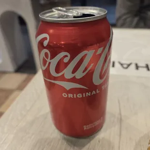 A member of our party got the last Coke in the building