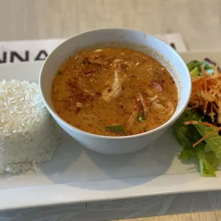 Red Curry Chicken Plate Lunch