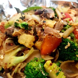 a close up of a plate of food