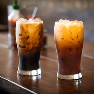 Thai iced coffee &amp; Thai iced tea