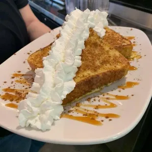 Cinnamon caramel French toast