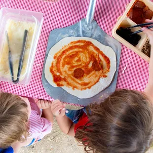 make your own pizza night