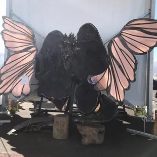 Amethyst cathedral with dragon head