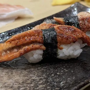 Fresh water eel nigiri