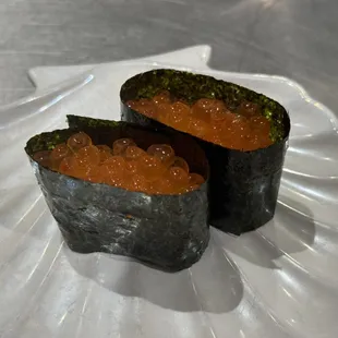 Salmon egg nigiri