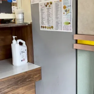 Inside contraption...you can&apos;t go all the way into the restaurant. This &quot;box&quot; stops you. Welp, they&apos;re trying to be safe! - 9/1/2021