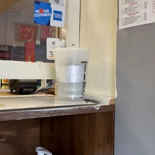 Inside contraption...you can&apos;t go all the way into the restaurant. This &quot;box&quot; stops you. Welp, they&apos;re trying to be safe! - 9/1/2021