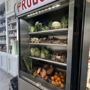 the produce section