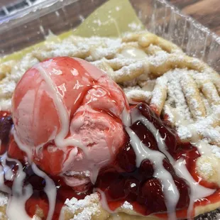 Strawberry and Cream Funnel