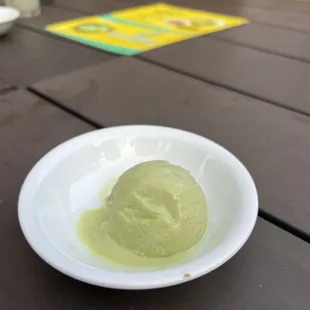 Green tea ice cream