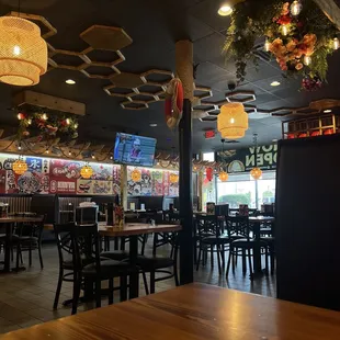 the interior of a restaurant