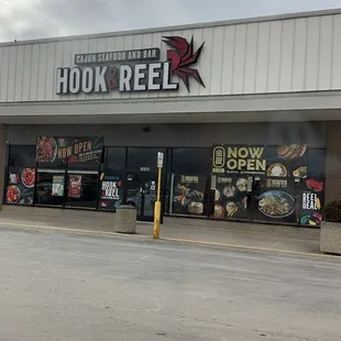 Outside it's in the same location as hook n reel