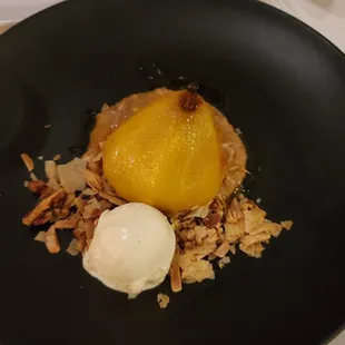 Saffron Poached Pear desert