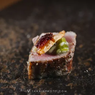 a piece of meat on a table