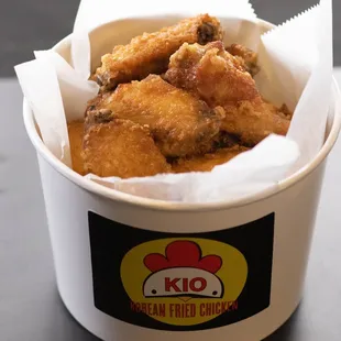 chicken in a paper container