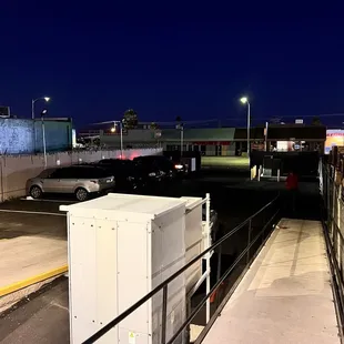 This is the parking lot going into the place