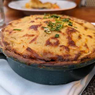 Moussaka. $19. Eggplant, beef, potato, bechamel souffle.