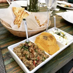 Mezze Meze Trio with Pita