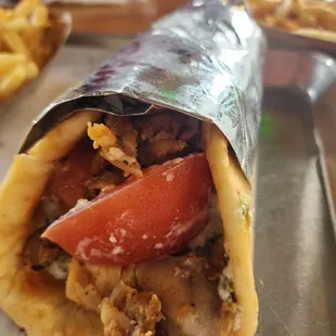 Chicken pita