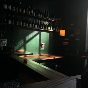 View from bar seating