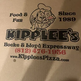 The box so you know that's where we got it