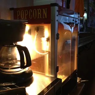 Popcorn machine.
