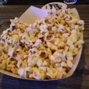 More popcorn. Help yourself.