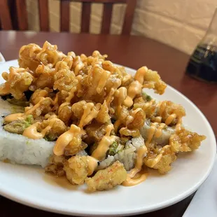 Popcorn lobster roll