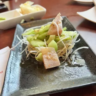 Cucumber Sashimi Salad