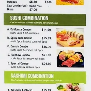Menu photo