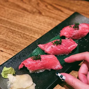 Bluefin Tuna Toro with Truffle Nigiri