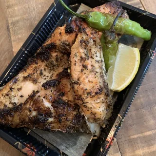 Grilled Lemon Herbed Salmon Kama