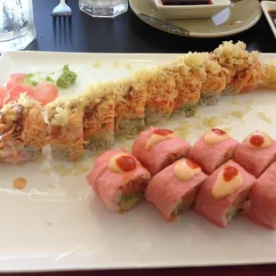 Pine Street Roll... SO good! and Spicy Girl roll... also delish!