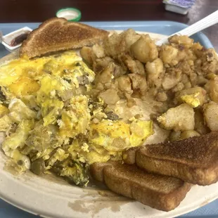 Sausage Omelette Breakfast