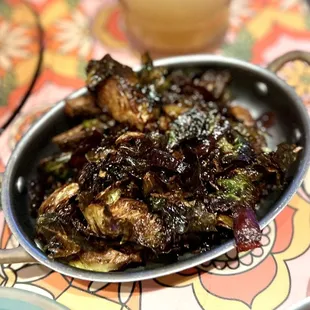 Fried Brussels: delicious.