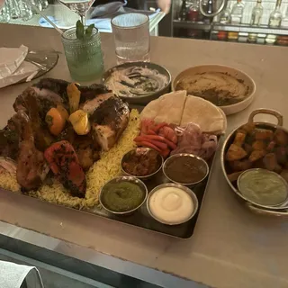 Whole Roasted Chicken Platter