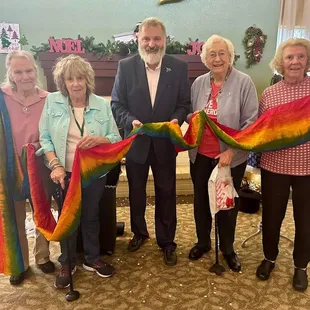 Performing the classic trick, Duke's Dye-version, with Abbott's 24' streamer