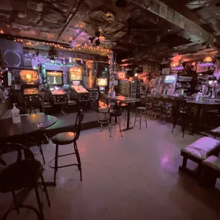 the interior of the bar