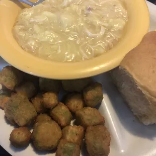 Chicken &amp; Dumplings  Fried Okra