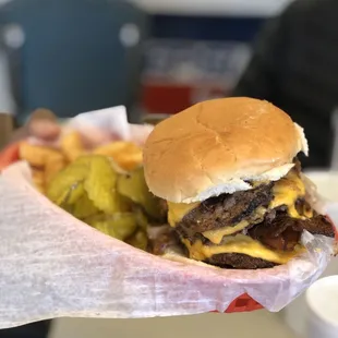 First Quadruple Patty Burger