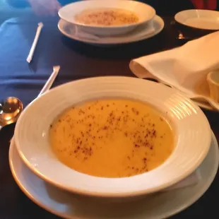 The meal came with a choice of soup or salad. We chose potato soup!