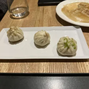 Pork and scallion bao buns