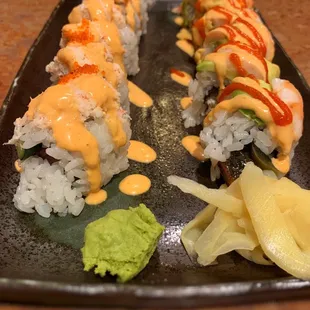 Phoenix Roll (L) &amp; Tsunami Roll (R)