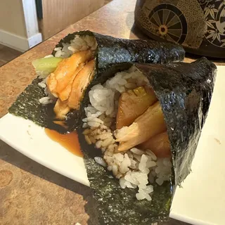 Seared Salmon Toro Hand Roll