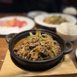 Korean Beef Bulgogi with steamed rice