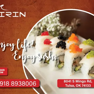 Indulge in the joy of Christmas with our exquisite selection of sushi and tantalizing Asian delights.