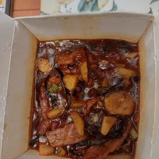 shredded pork dish