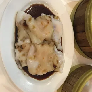 Shrimp and Egg Sauce Flat Noodle Lunch