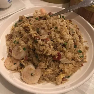Yang Chow Fried Rice with Shrimp and BBQ Pork Lunch