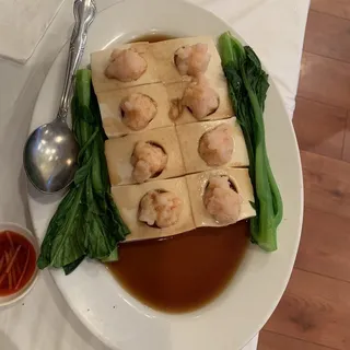 V101. Shrimp Paste Steamed with Soft Tofu